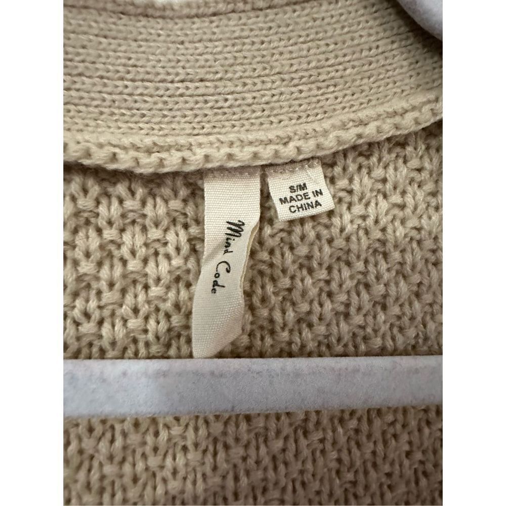 Mind Code Long sleeved creme cardigan s/m - Picture 4 of 4